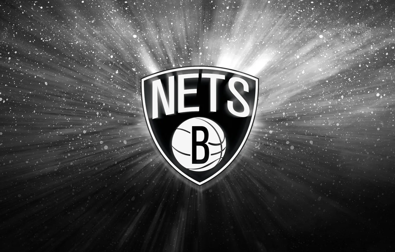 Photo wallpaper background, mesh, Basketball, black and white, NBA, New Jersey Nets