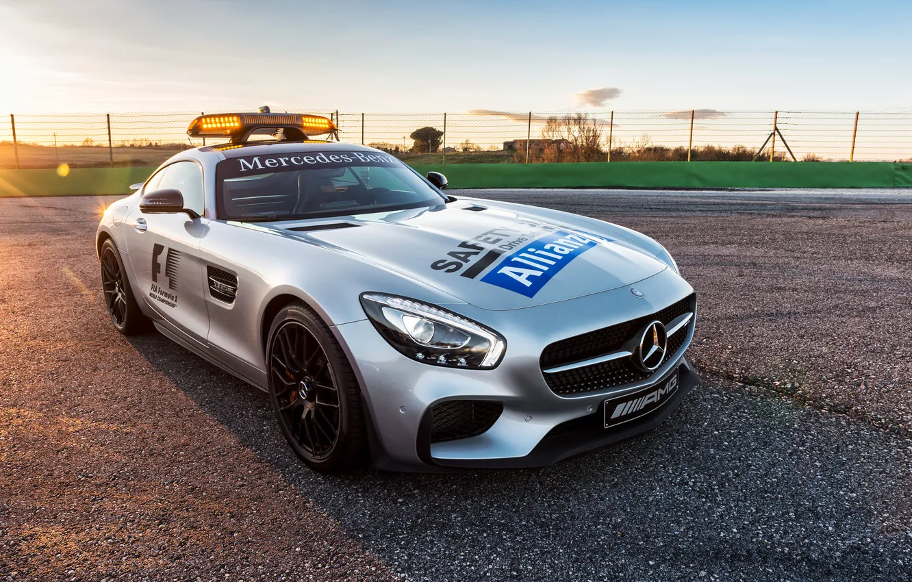 Photo wallpaper Mercedes, Mercedes, AMG, GTS, AMG, Safety Car, 2015