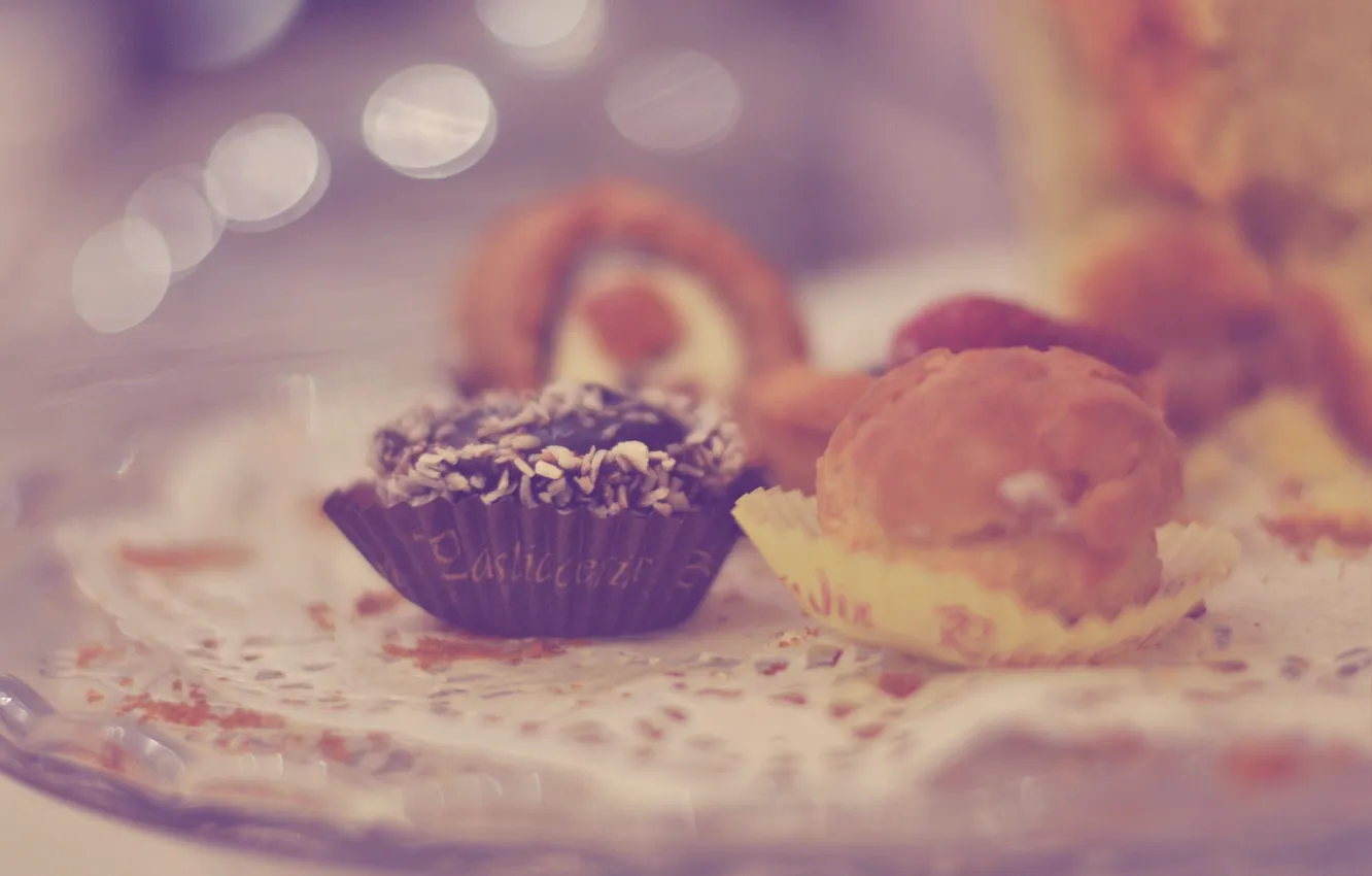 Photo wallpaper macro, candy, sweet