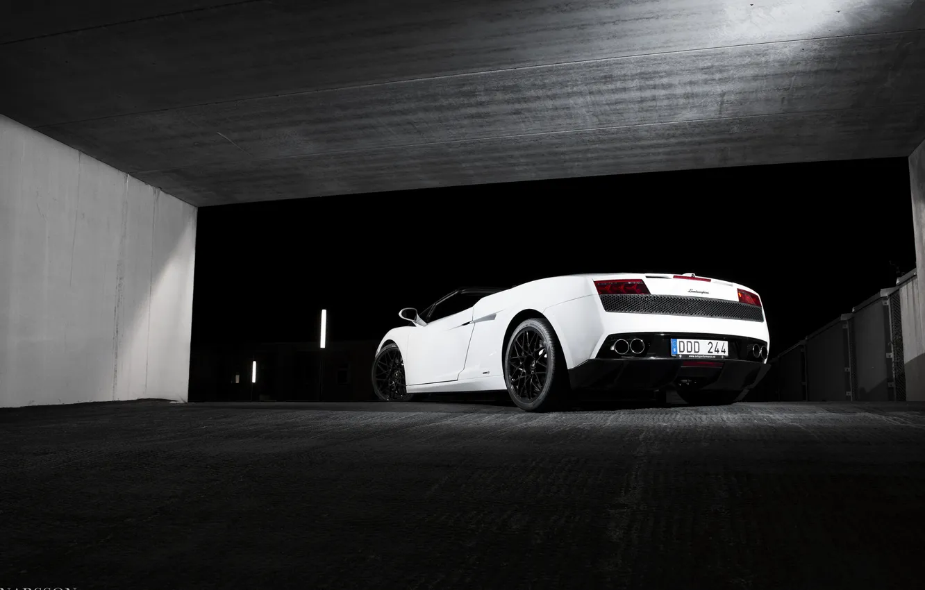 Photo wallpaper Lamborghini, white, white, Gallardo, lambo, Lamborghini, 560-4