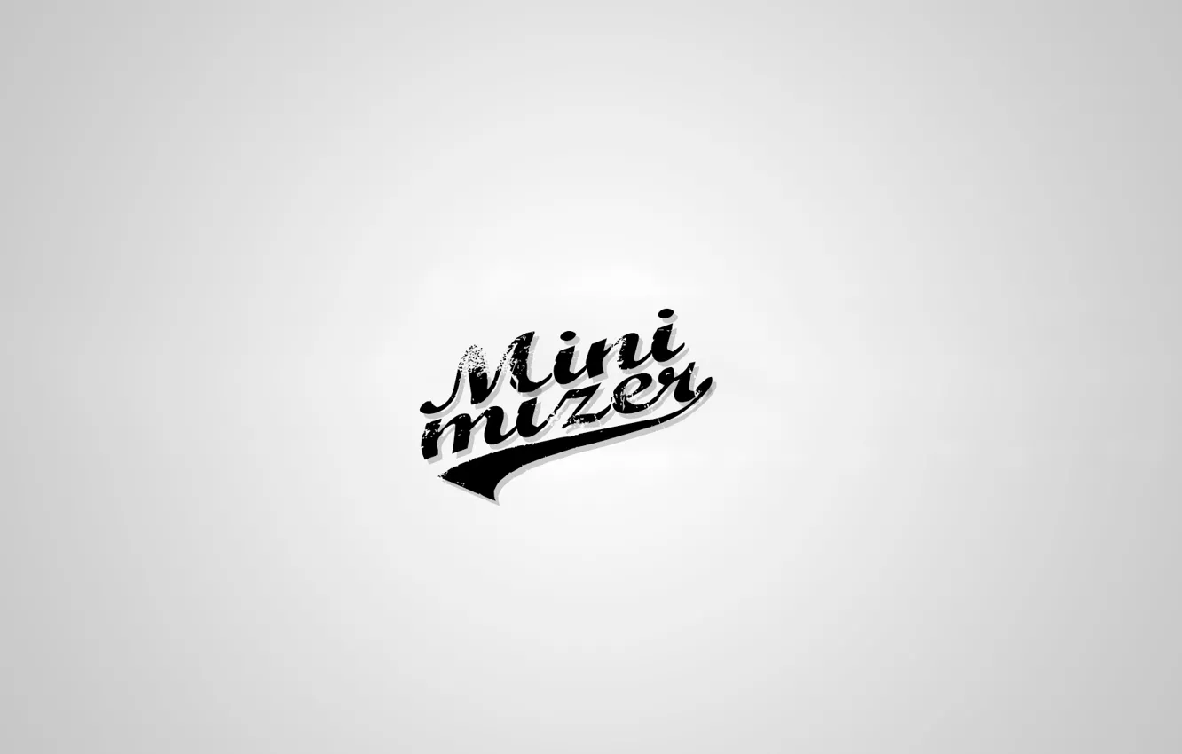 Photo wallpaper Wallpaper, minimalism, logo