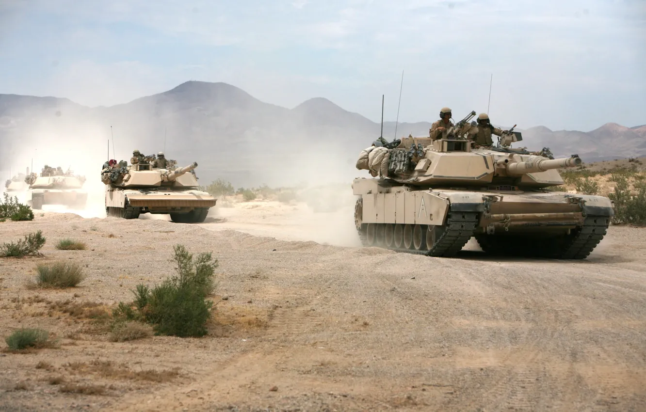 Photo wallpaper tank, USA, USA, armor, military equipment, M1A2 Abrams