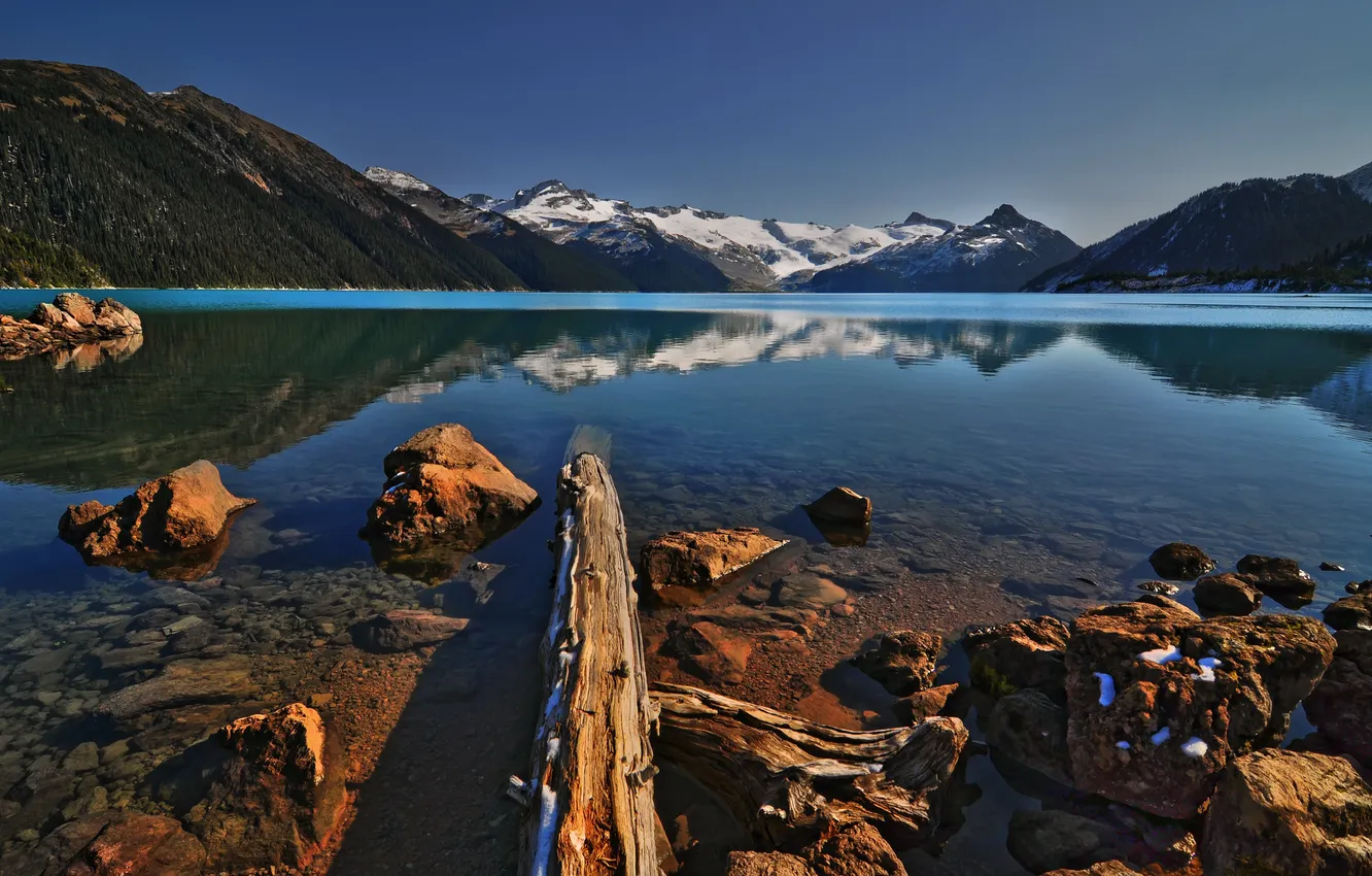 Photo wallpaper mountains, lake, DecayRate