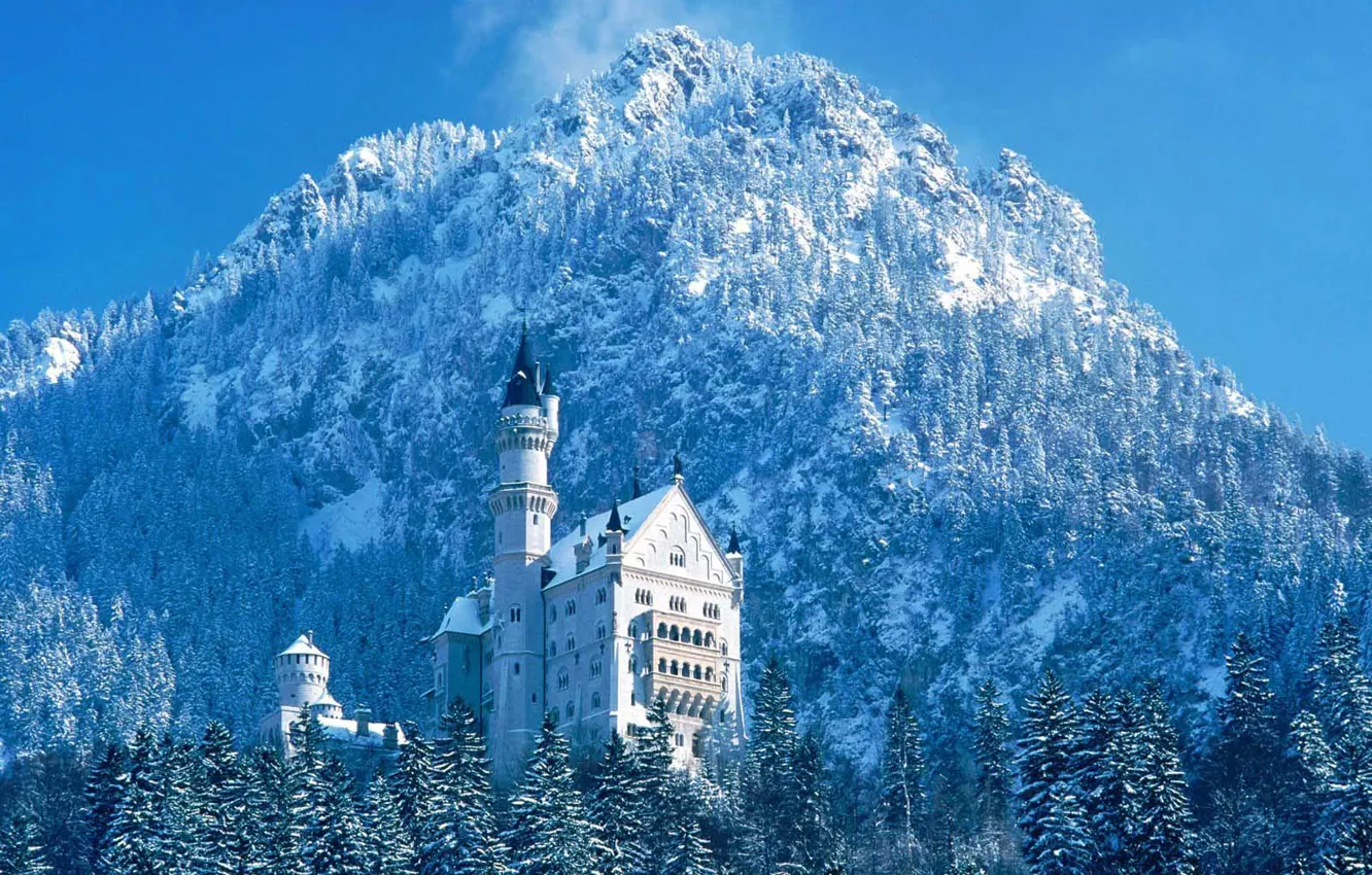 Photo wallpaper Castle, Bayern, Neuschwanstein