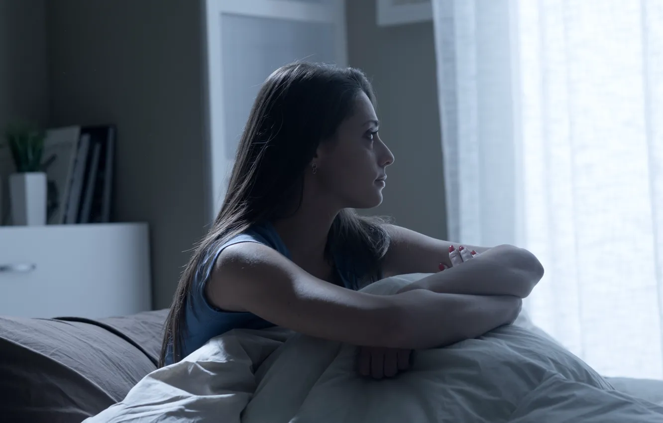 Photo wallpaper depression, loneliness, sadness