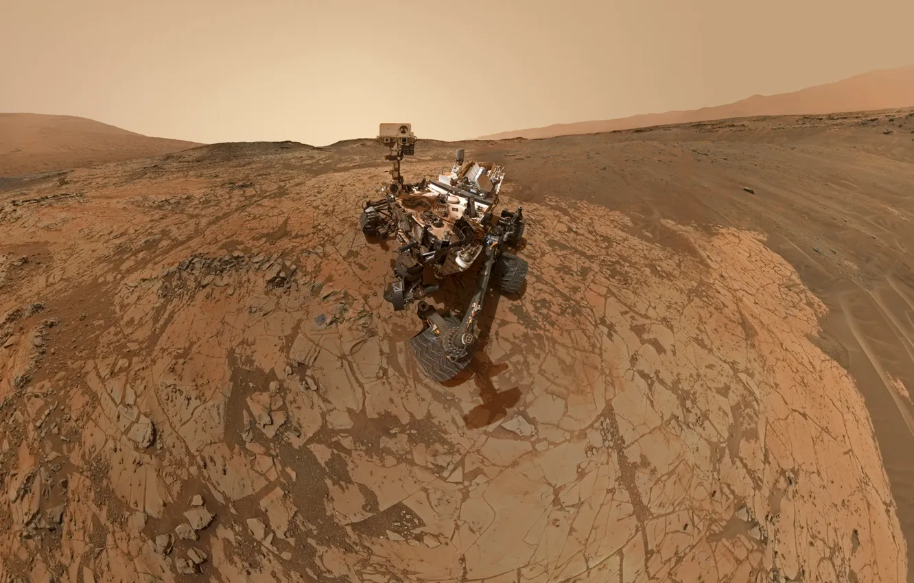 Photo wallpaper robot, Mars, NASA, Curiosity, mount sharp