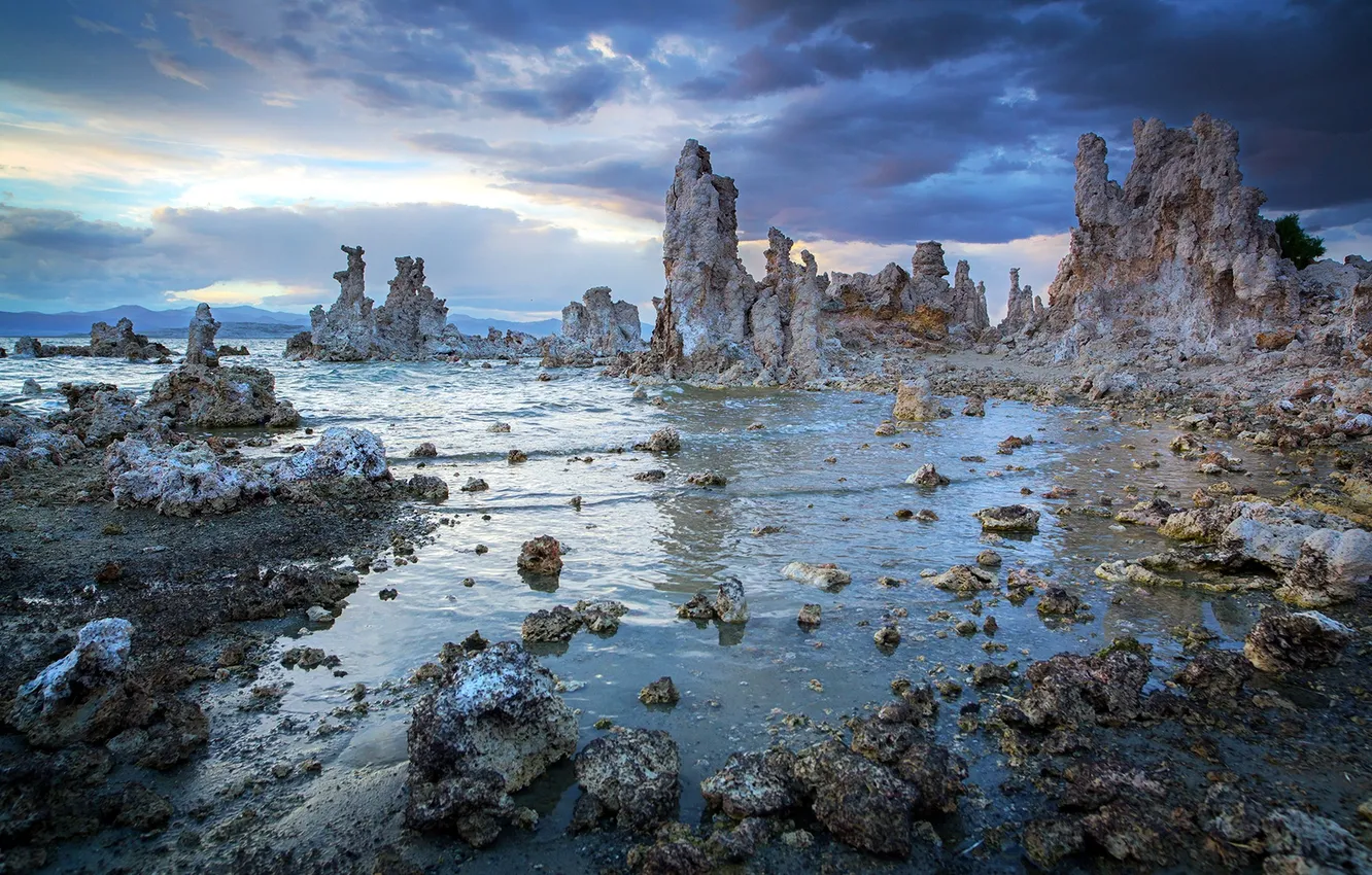 Photo wallpaper landscape, lake, Sierra, Eastern, MONO