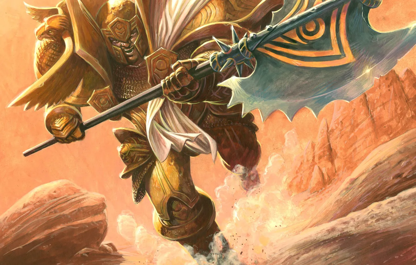 Photo wallpaper attack, armor, warrior, rage, running, World of Warcraft, wow, paladin