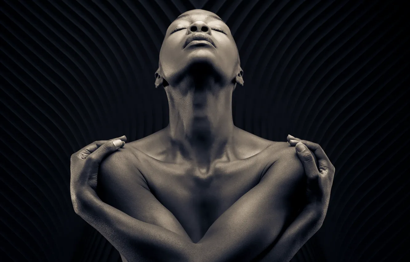 Photo wallpaper girl, background, portrait