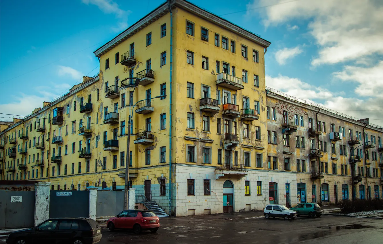Photo wallpaper The building, Devastation, Kronstadt