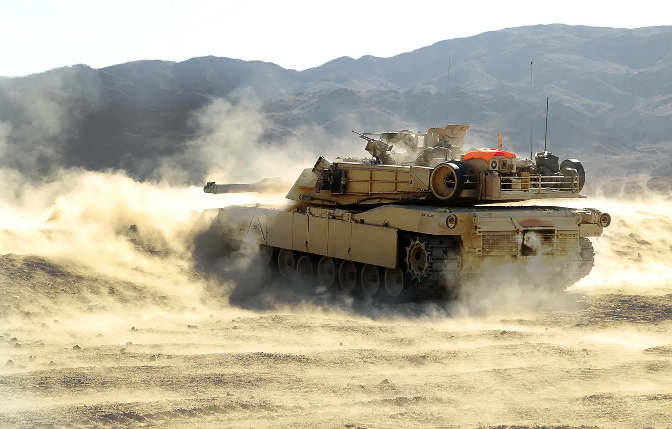 Photo wallpaper tank, United States Marine Corps, M1 Abrams
