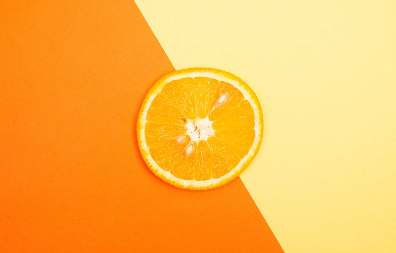 Photo wallpaper orange, yellow, background, color, orange, texture, slice, fruit