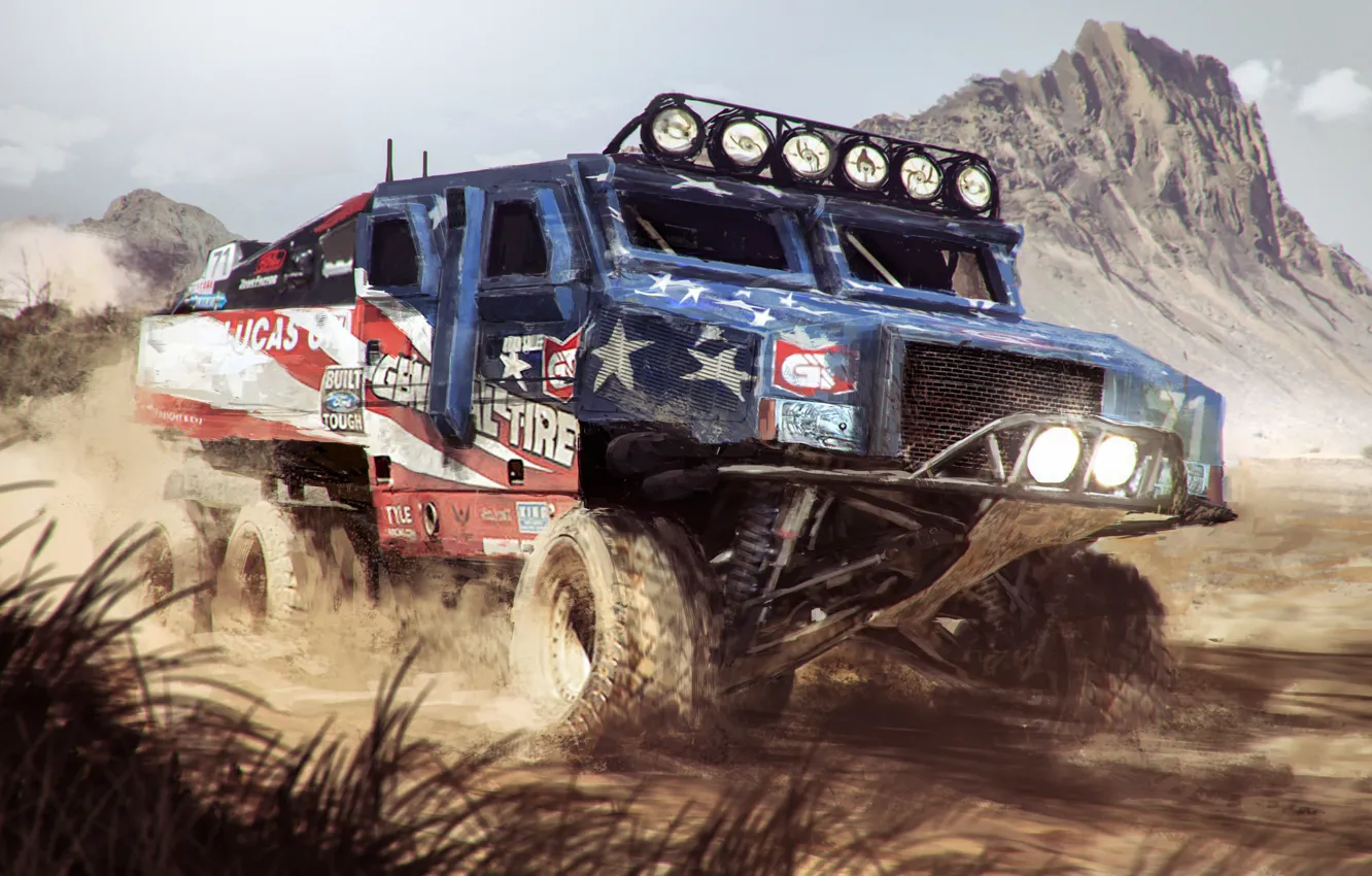 Photo wallpaper art, Nick Foreman, RG-33 Trophy Truck