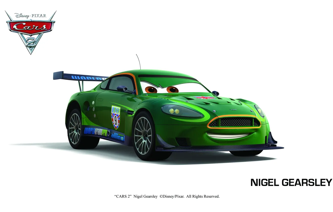 Photo wallpaper pixar, cars, cars 2, cars 2, nigel radiator springs Flo cafe