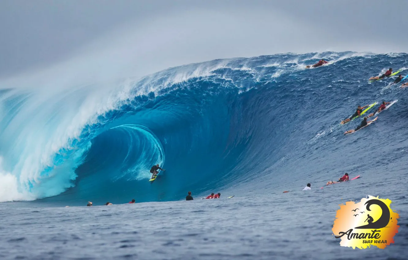 Photo wallpaper logo, beach, surf