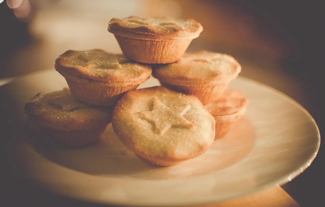 Photo wallpaper food, cookies, sweet, cupcakes