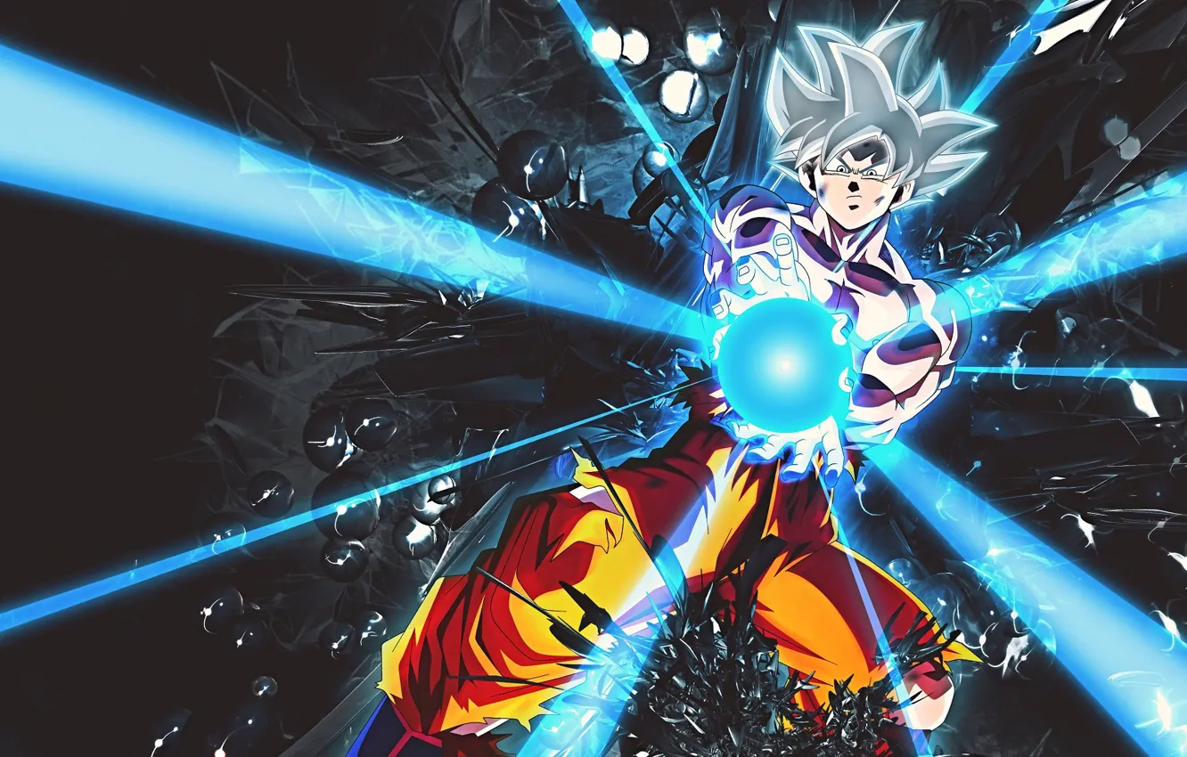 Photo wallpaper rays, power, guy, Dragon Ball, Dragonball
