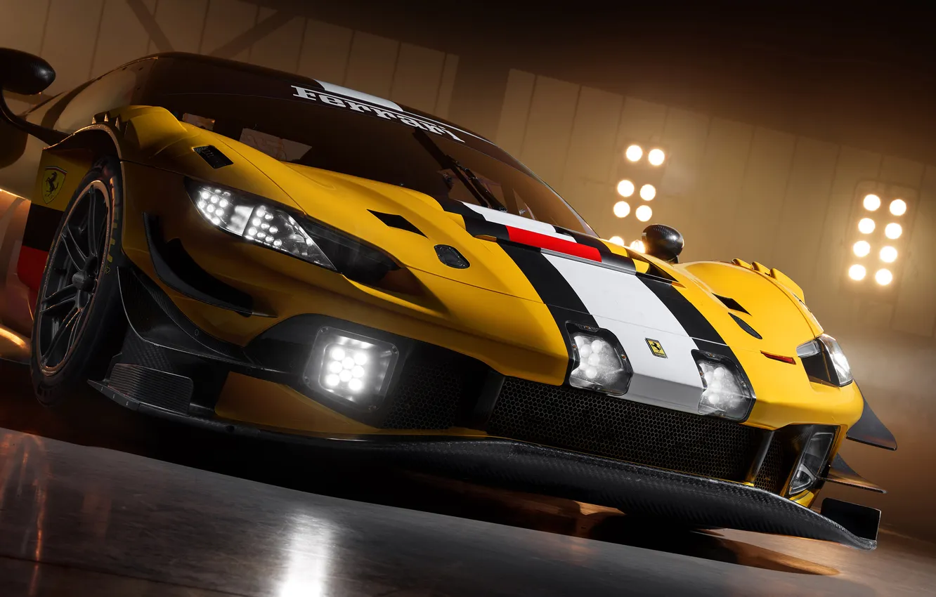 Photo wallpaper Ferrari, 296 GT3, 2160P, GT3 Evo
