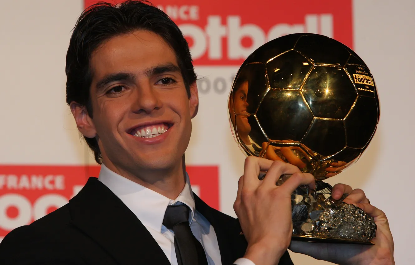 Photo wallpaper Golden ball, Ricardo Kaka, Ricardo Kaka, Golden ball