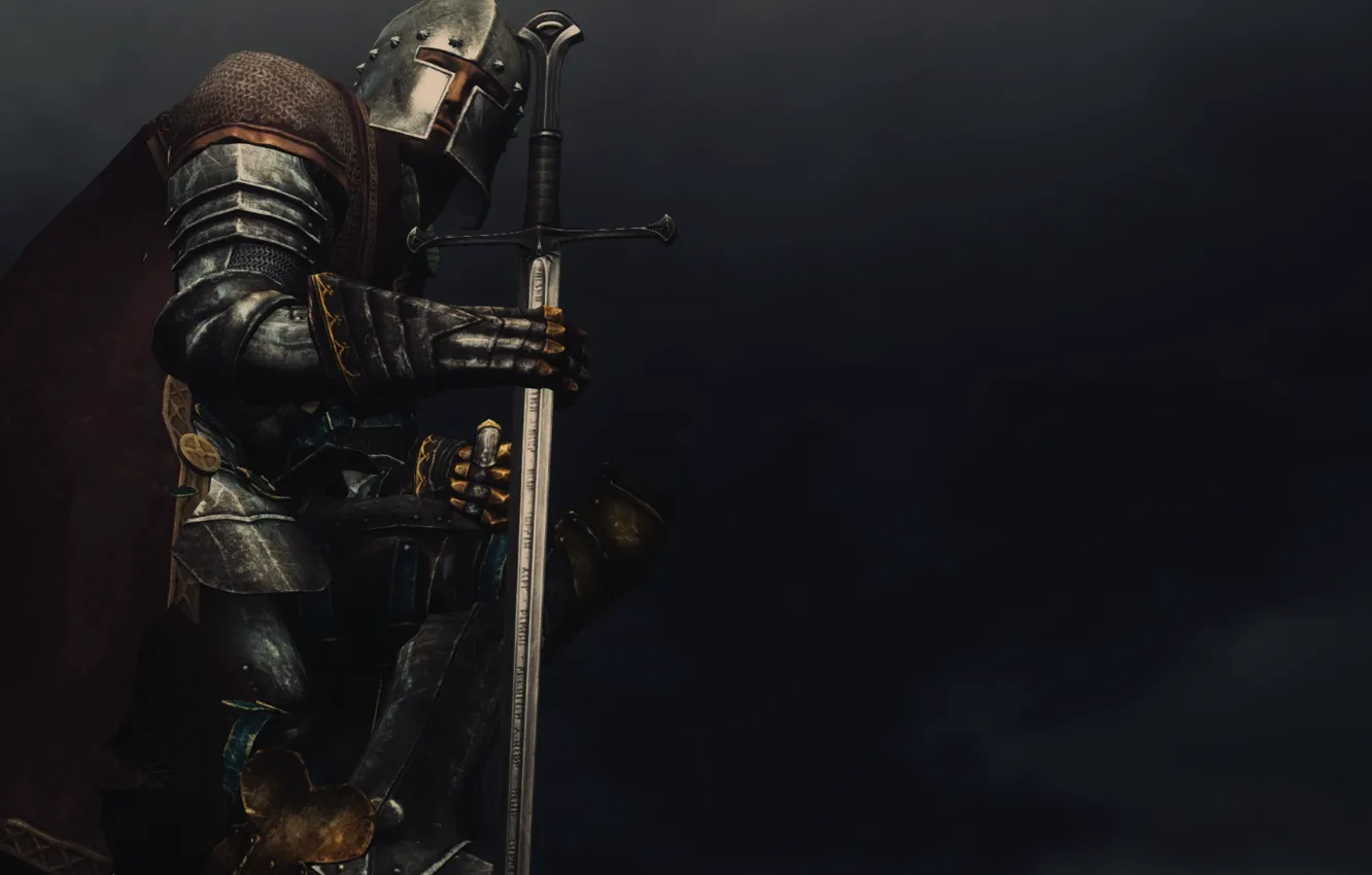 Photo wallpaper background, sword, armor, warrior