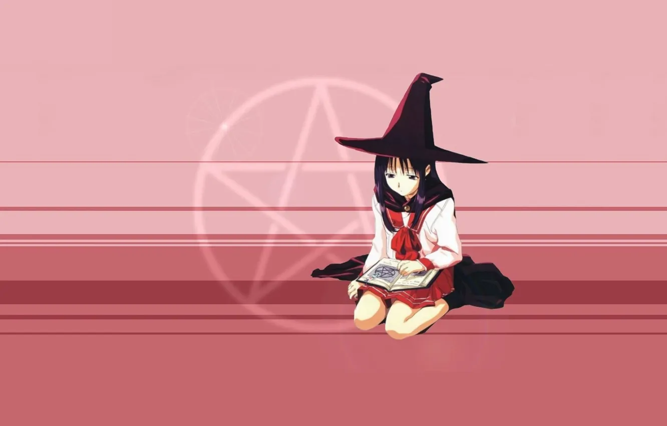 Photo wallpaper witch, spell, witchcraft, pentagram, witch, witch hat, black magic, damage