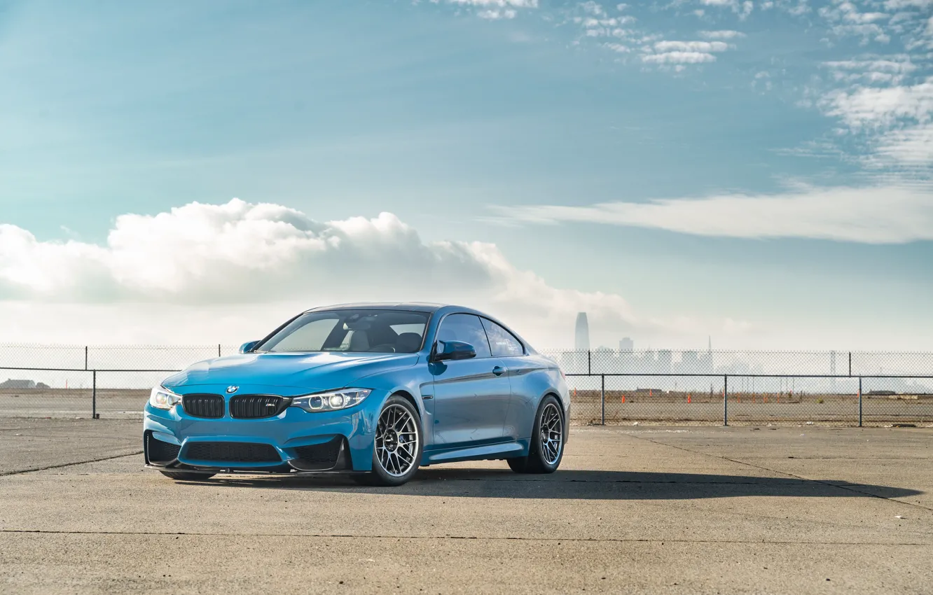 Photo wallpaper bmw, f82, m4, Laguna Seca Blue