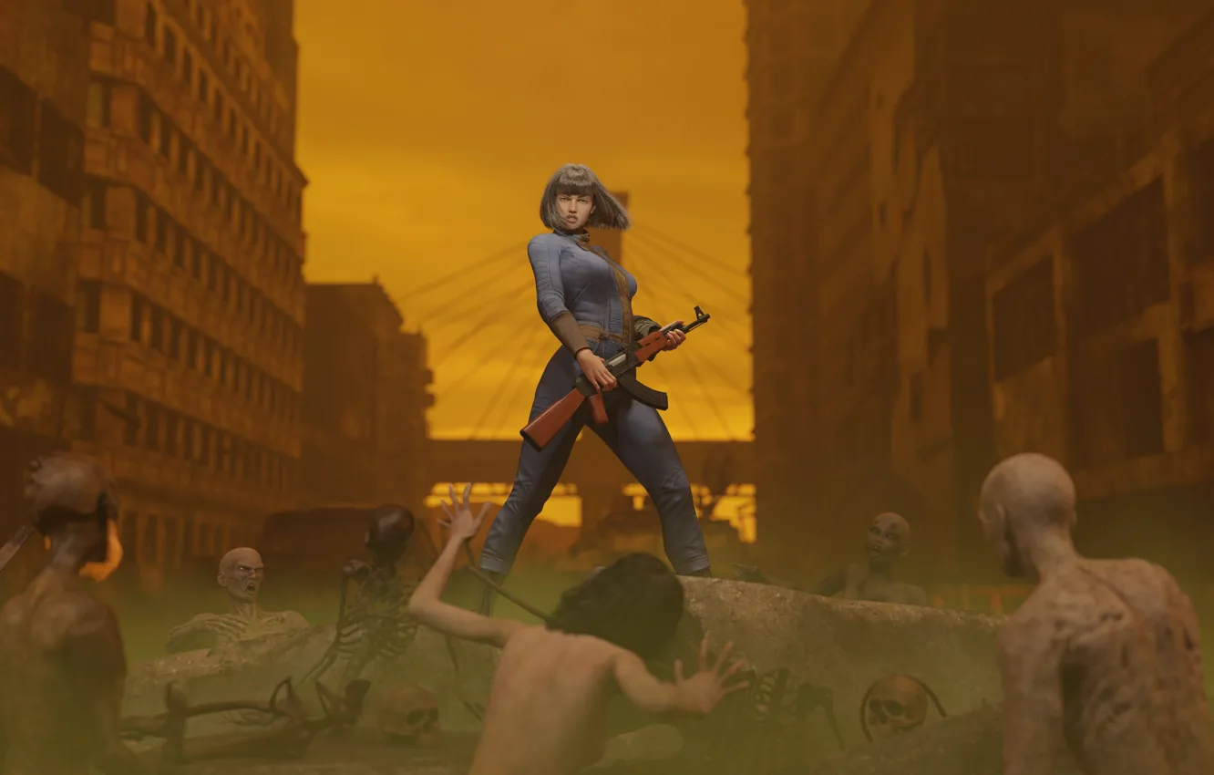 Photo wallpaper Classic, classic, Kare, fallout, INTERPLAY, a resident of the asylum, vault dweller, black isle studios