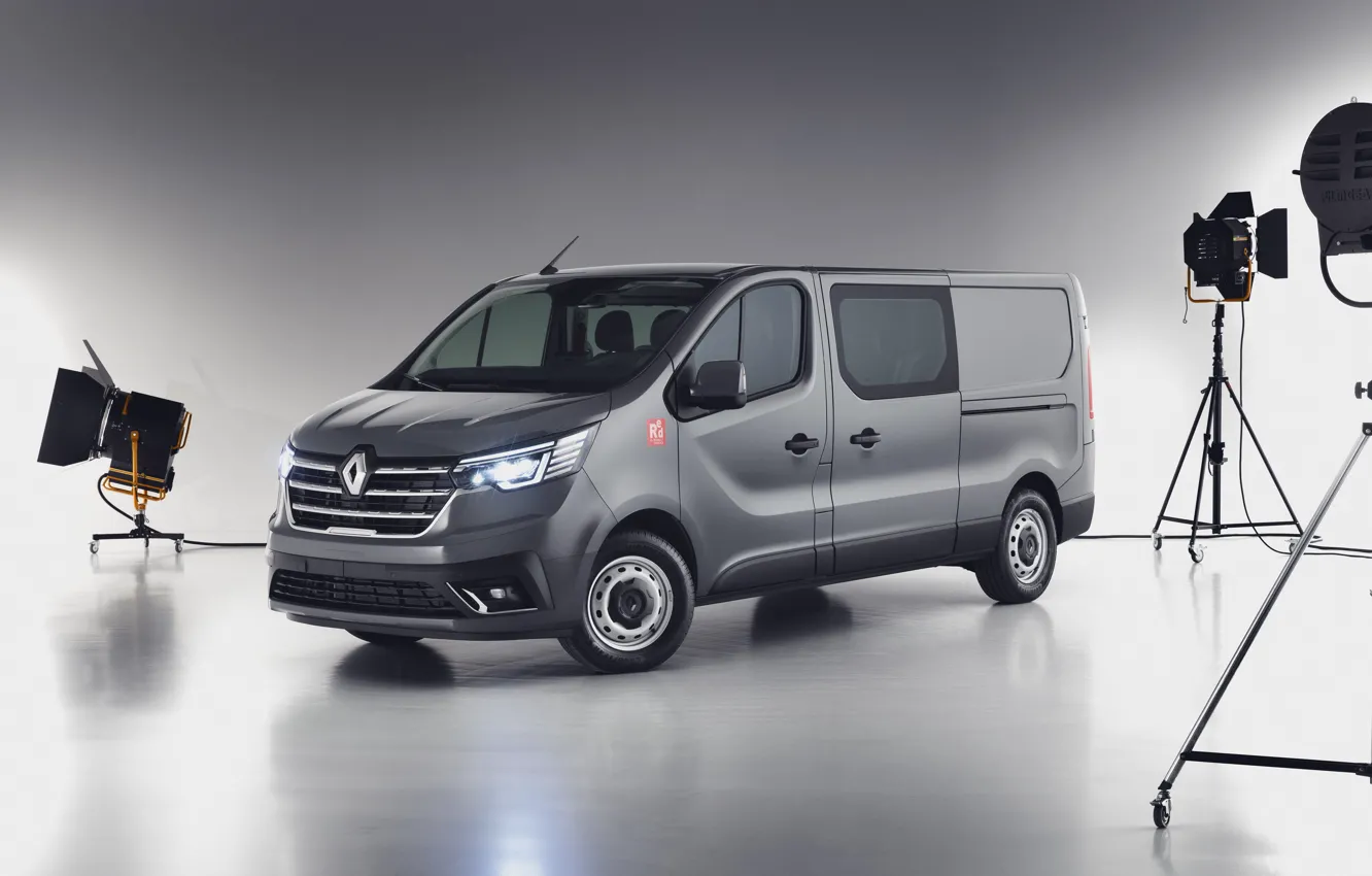 Photo wallpaper Renault, studio, Traffic, red edition