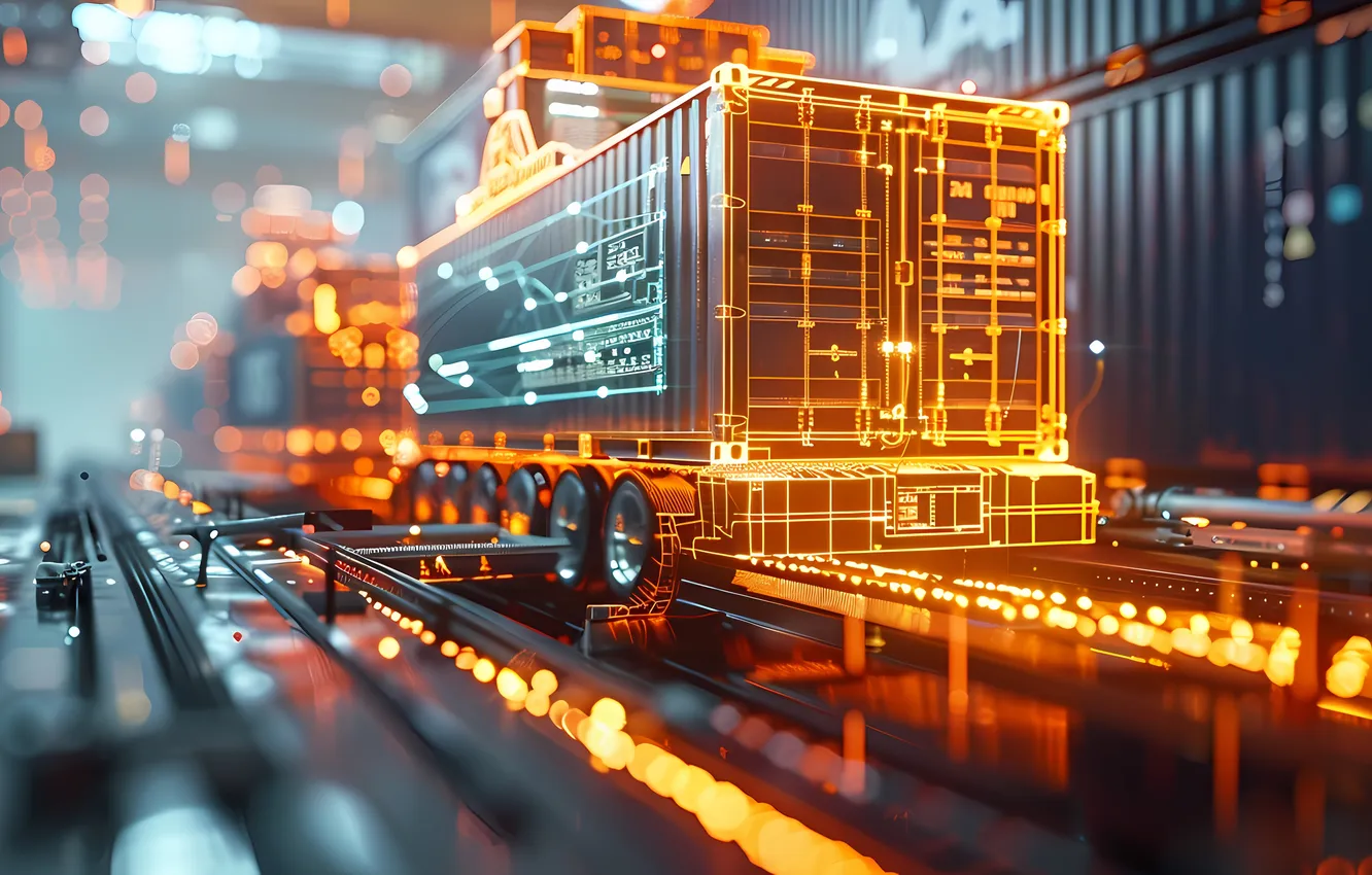 Photo wallpaper cargo, AI Art