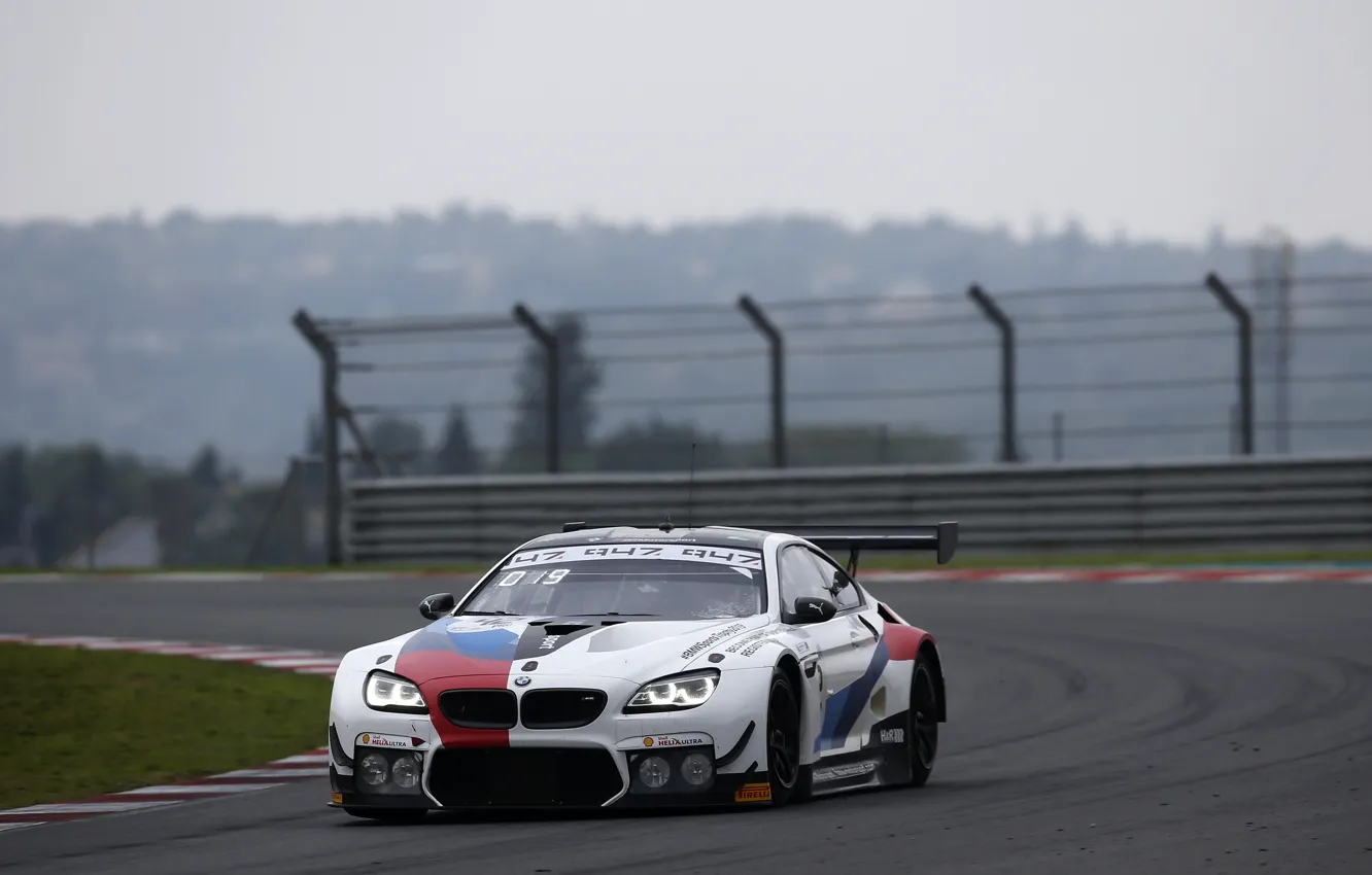 Photo wallpaper coupe, BMW, track, 2019, M6 GT3