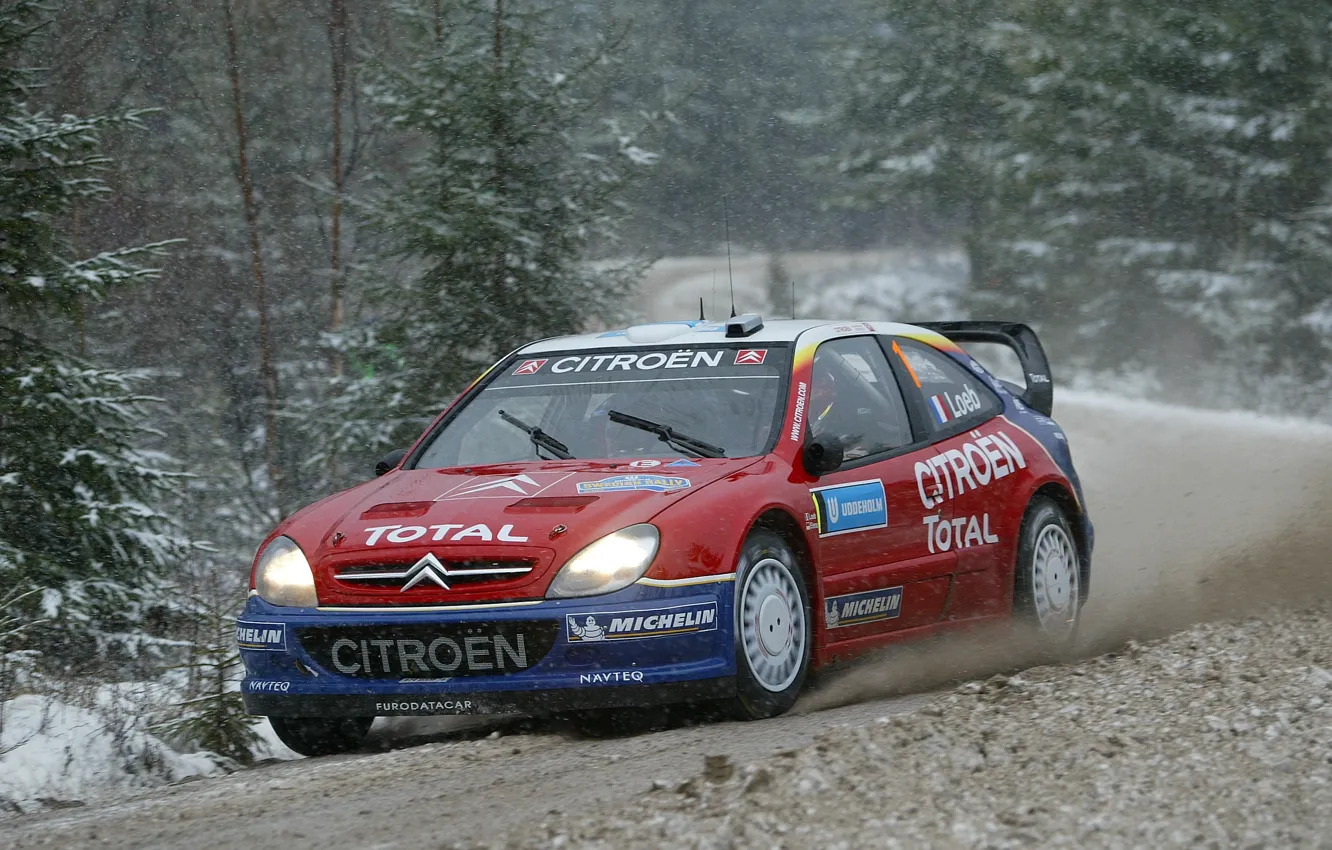 Photo wallpaper Citroen, WRC, Xsara