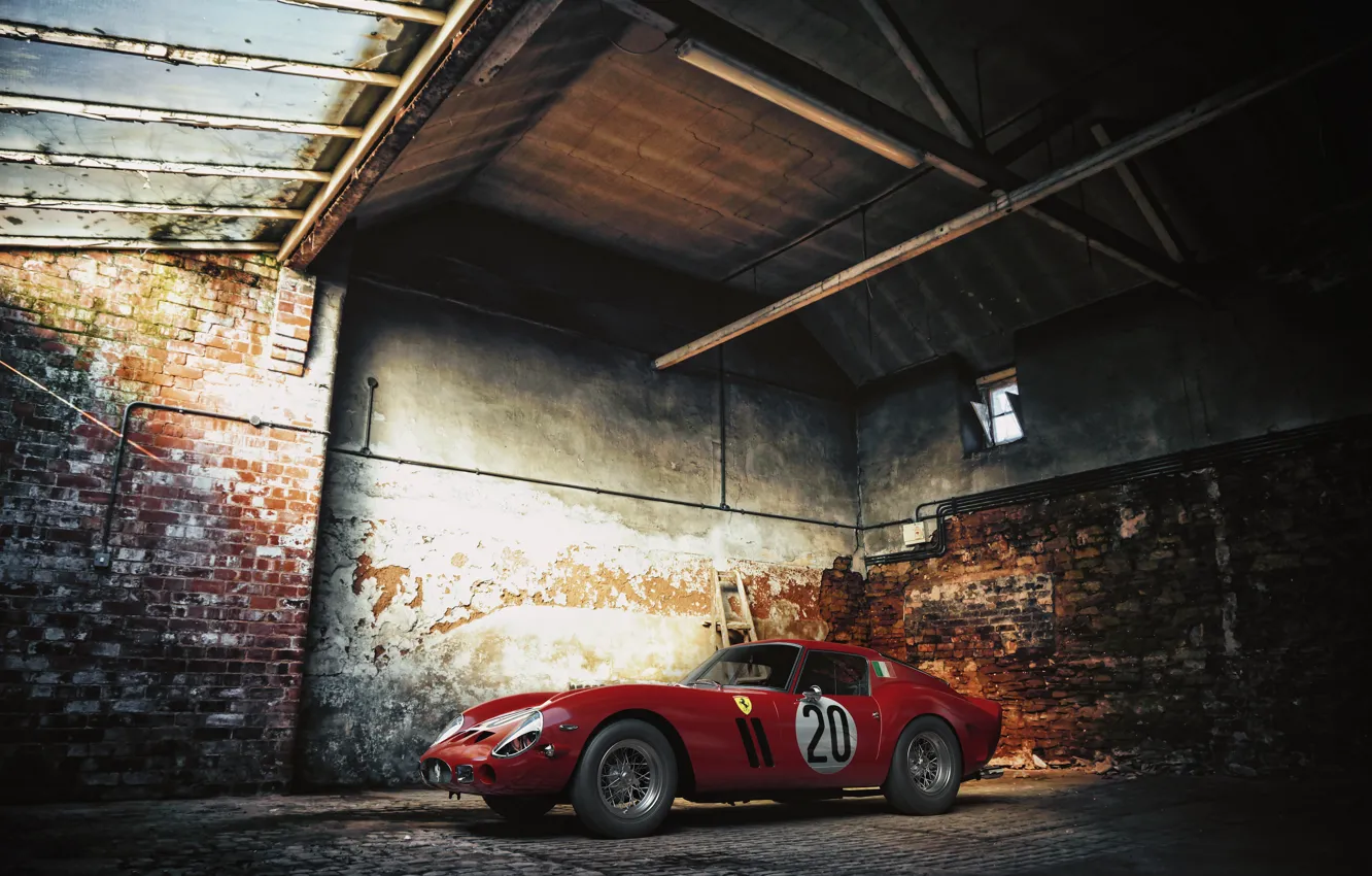 Photo wallpaper Red, ferrari, GTO, 250