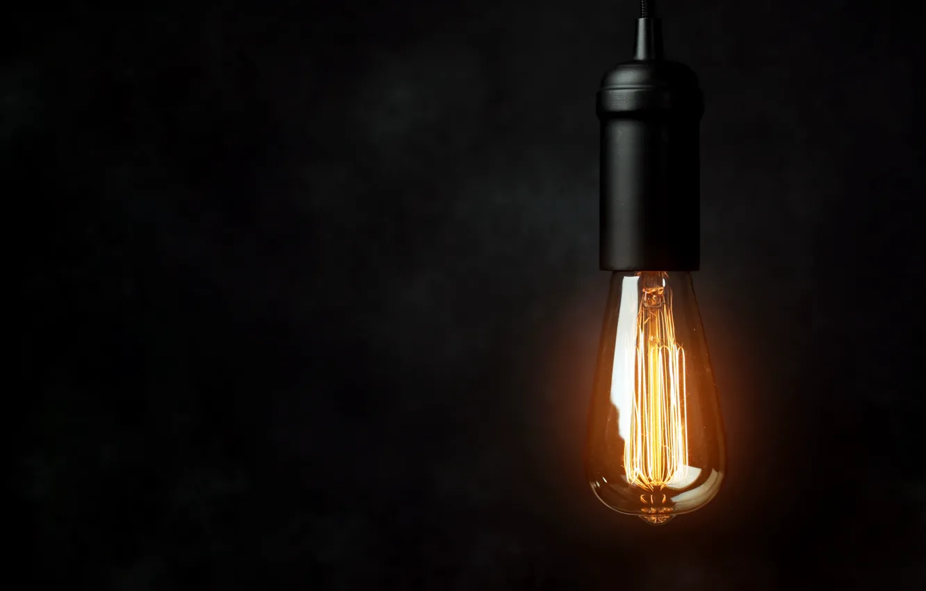 Photo wallpaper lighting, light bulb, electricity