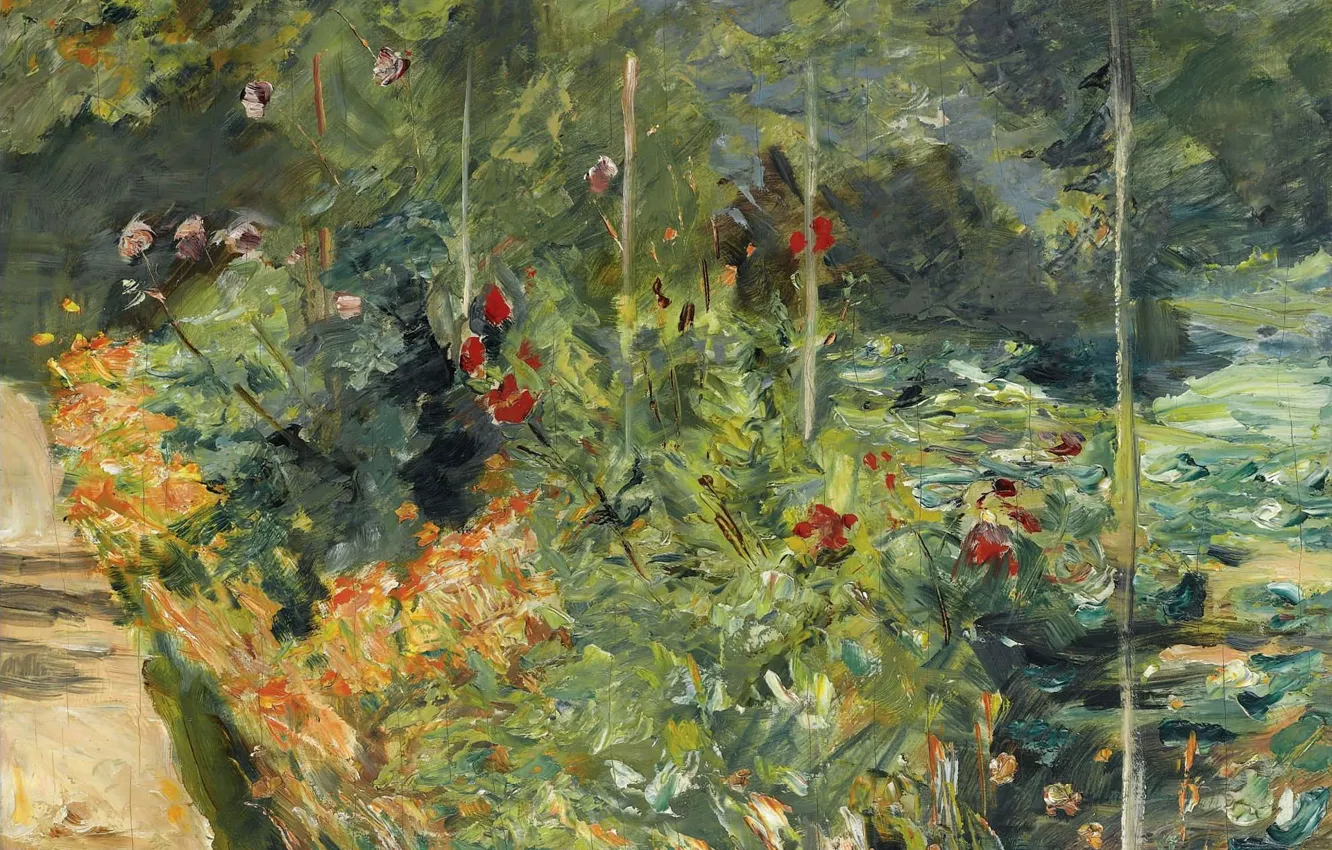 Photo wallpaper landscape, picture, 1920, Max Liebermann, Max Liebermann, The garden to the West of Wannsee