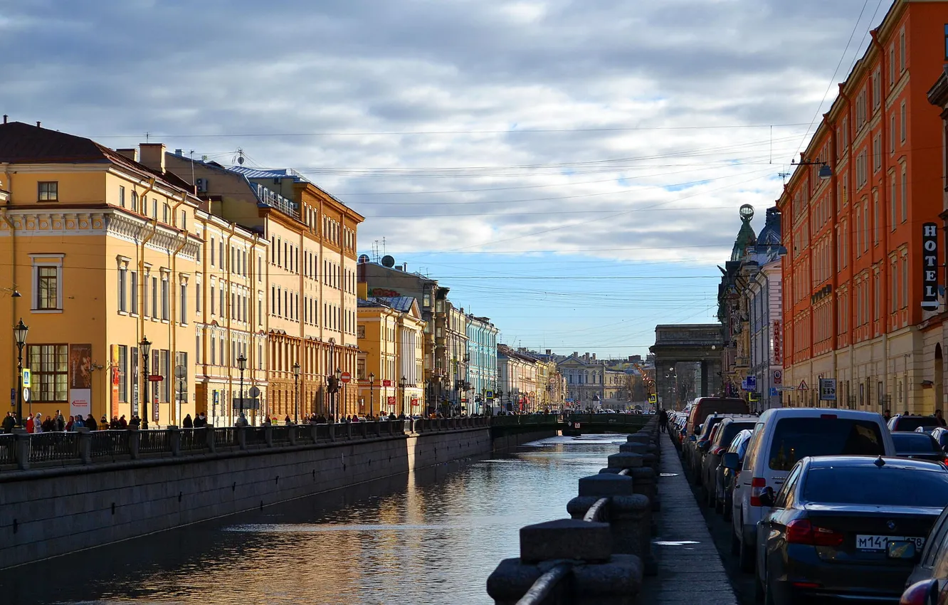 Photo wallpaper river, street, Peter, Saint Petersburg, Russia, Russia, SPb, St. Petersburg