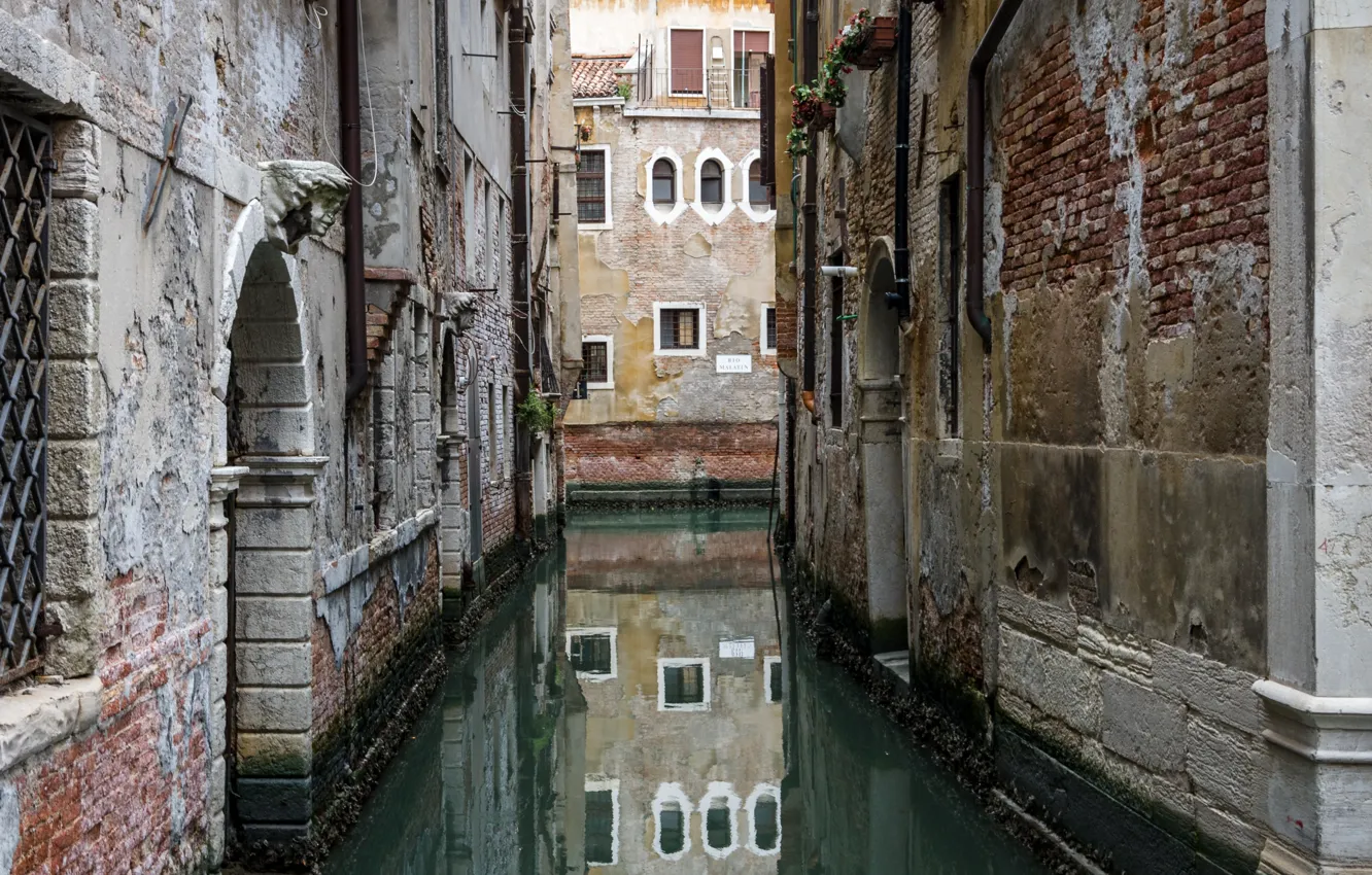 Photo wallpaper home, Italy, Venice, channel