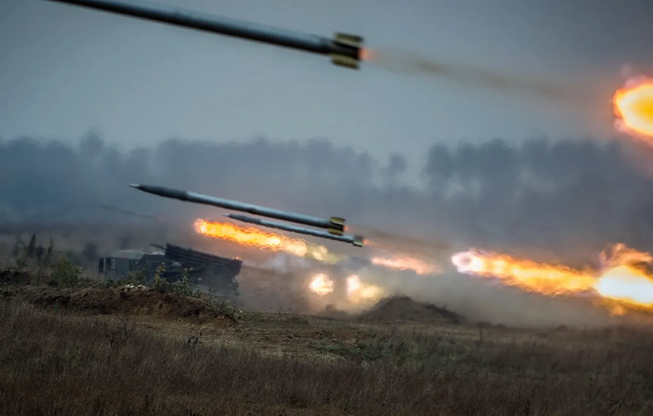 Photo wallpaper weapons, army, volley