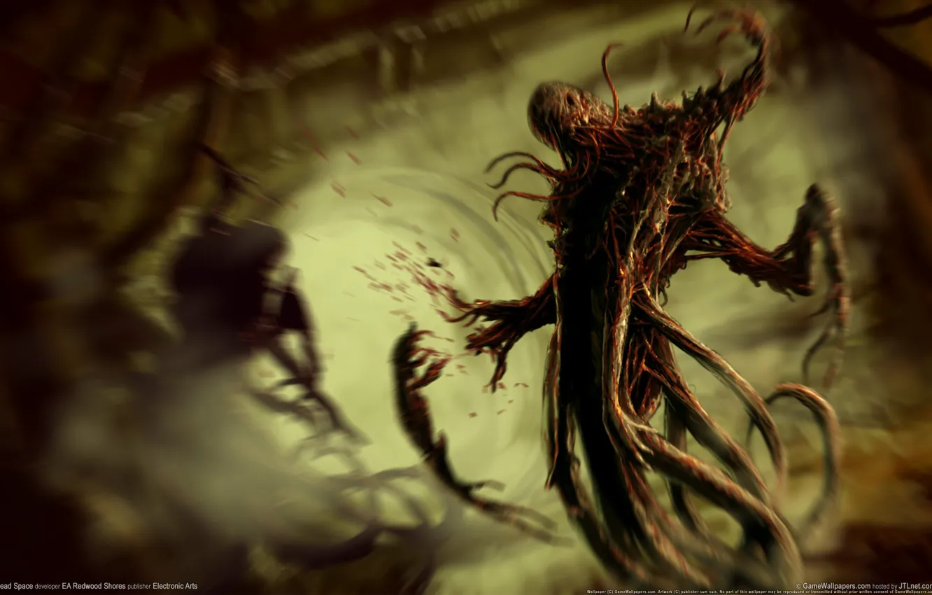 Photo wallpaper blood, horror, Dead Space, dead space, mucus, thing