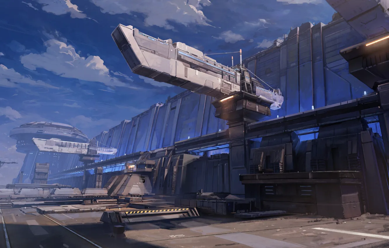 Photo wallpaper space, station, art, sci-fi