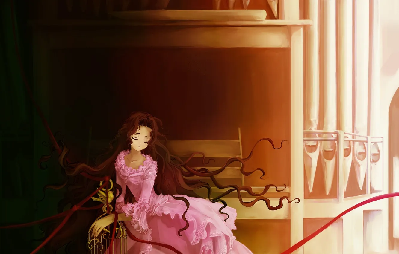 Photo wallpaper girl, cell, anime, art, tape, Code Geass, nunnally lamperouge