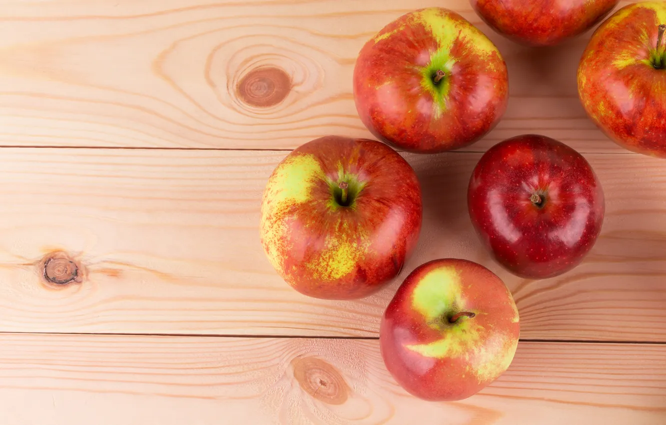 Photo wallpaper fruit, fruit, red apples, red apples