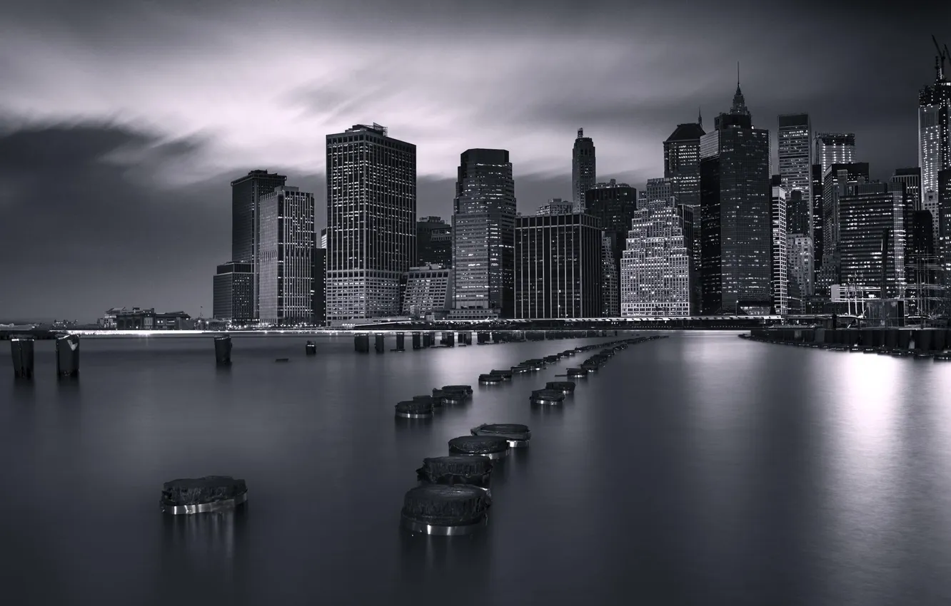 Photo wallpaper the city, skyscrapers, USA, USA, America, New York, New York City