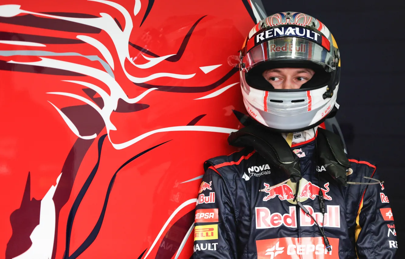 Photo wallpaper Formula 1, Toro Rosso, Daniil Kvyat