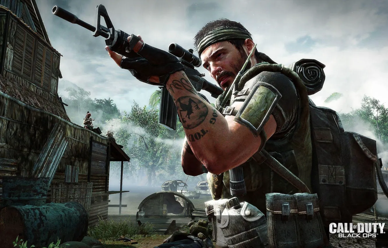 Photo wallpaper games, Call of Duty Black Ops, Wods
