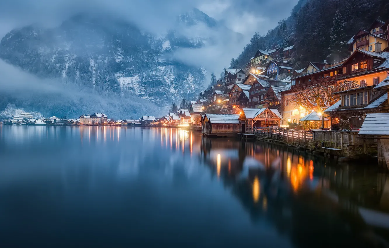 Photo wallpaper Austria, Hallstatt, Upper Austria