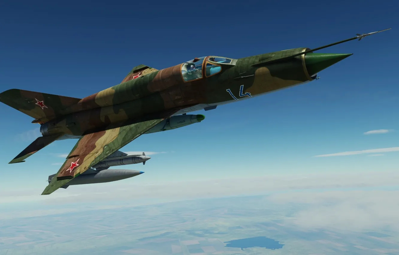 Photo wallpaper USSR, OKB MiG, MiG-21bis, Frontline fighter