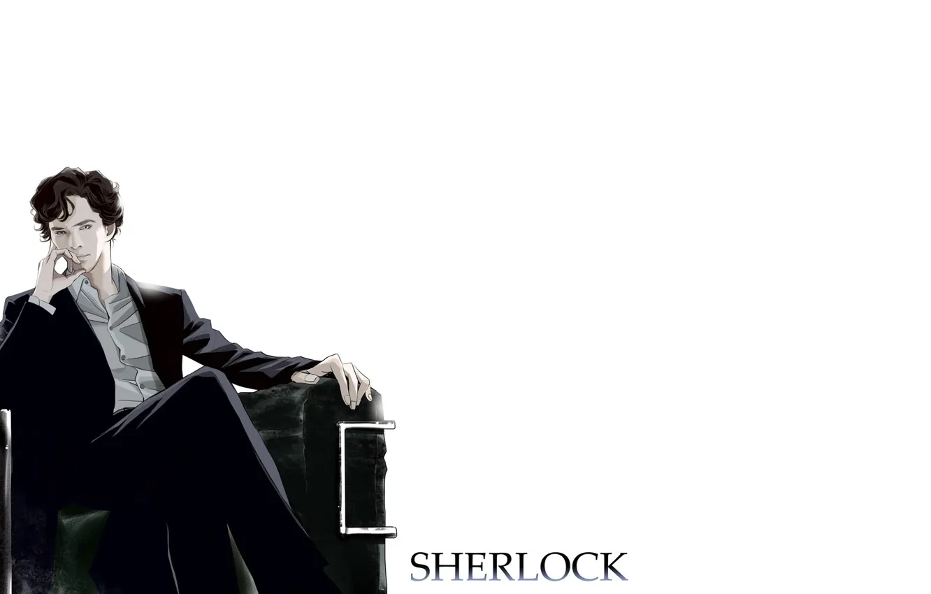 Photo wallpaper minimalism, Sherlock Holmes, Benedict Cumberbatch, Benedict Cumberbatch, Sherlock, Sherlock BBC