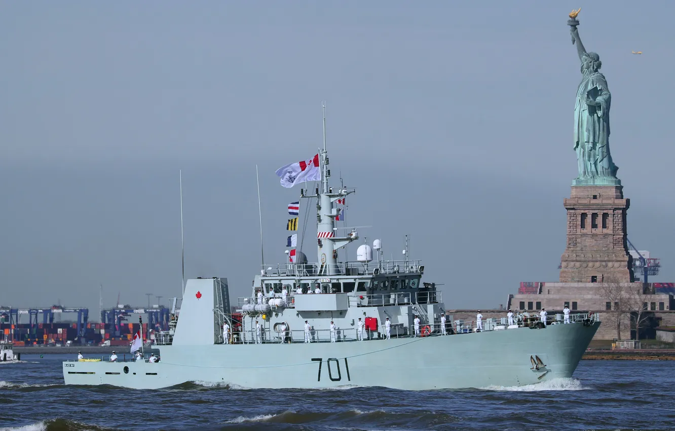 Photo wallpaper America, Canadian Navy, Visit, Glace Bay