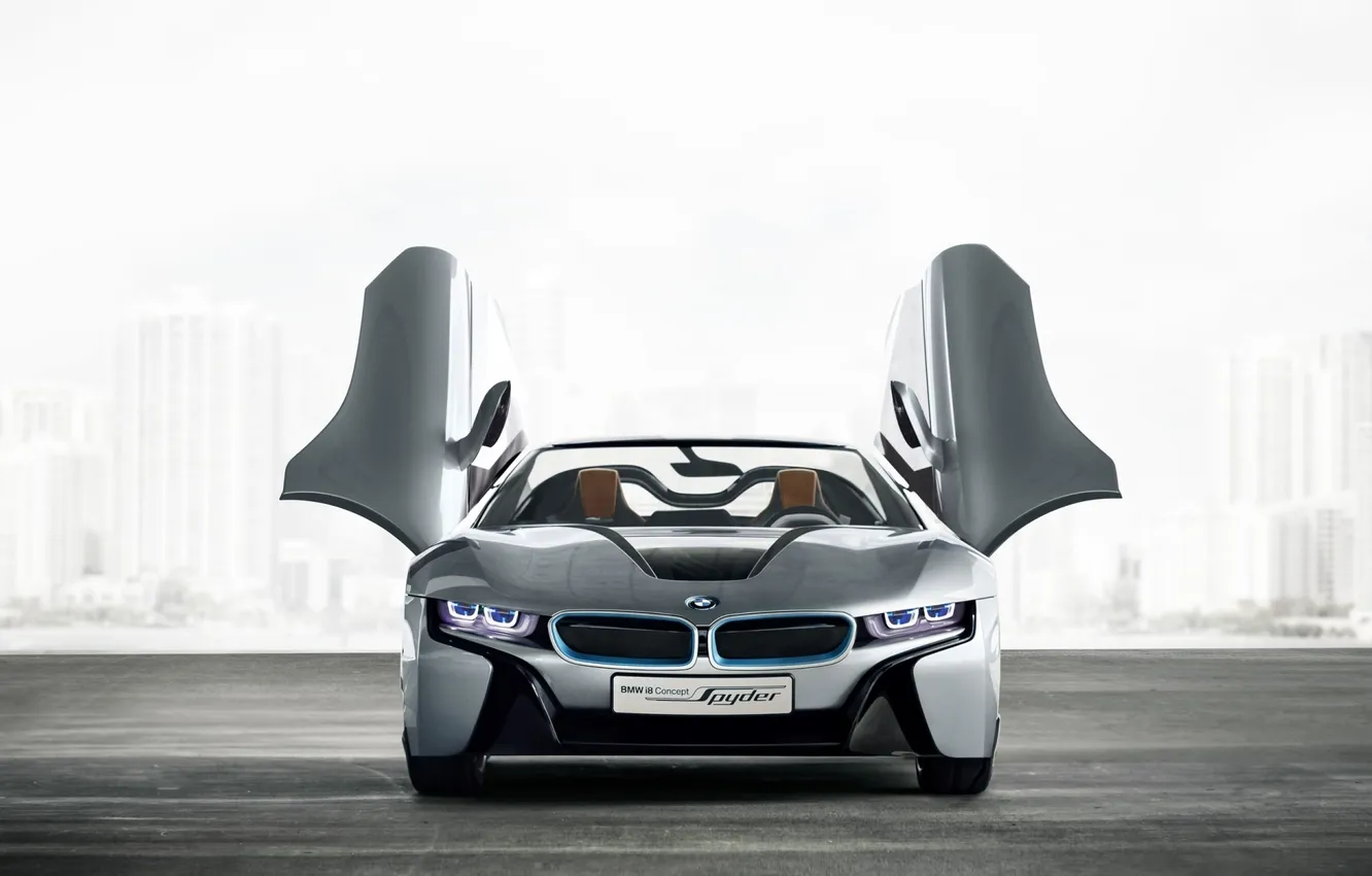 Photo wallpaper Concept, background, lights, BMW, BMW, the door, the concept, supercar