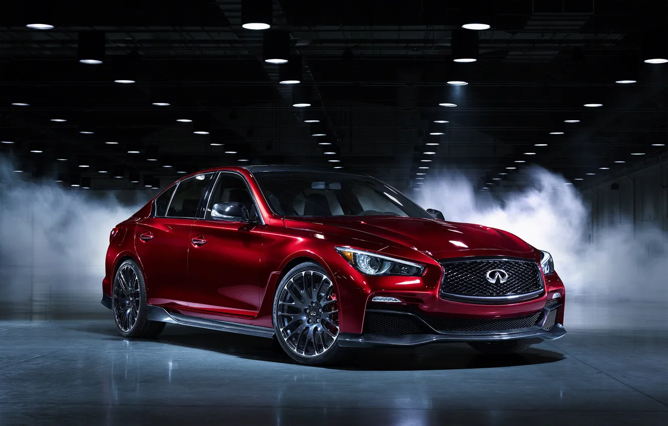 Photo wallpaper Concept, lights, Infiniti, car, Red Water, Q50, Cales